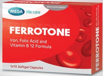 Mega We Care Ferrotone 10แคปซูล เฟอร์โรโทน 